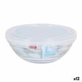 Miniatyrbild 1 av 2: Rund matlåda med lock Duralex FreshBox Transparent Ø 14 cm (12 antal)