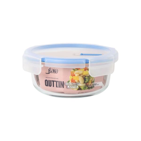 Hermetisk matlåda Quttin Boho Transparent 650 ml (6 antal)