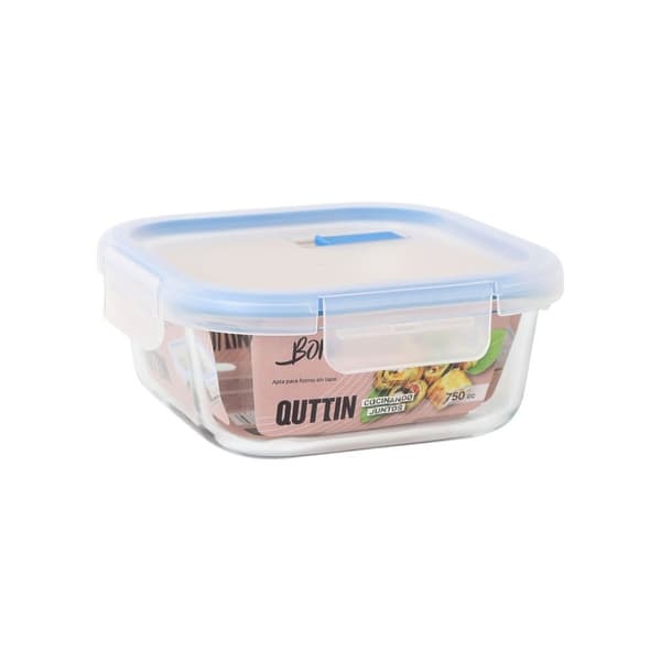 Hermetisk matlåda Quttin Boho Transparent 750 ml (6 antal)