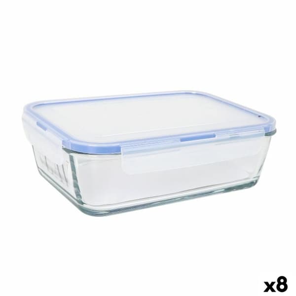 Hermetisk matlåda LAV Grå Transparent 1,9 L (8 antal)