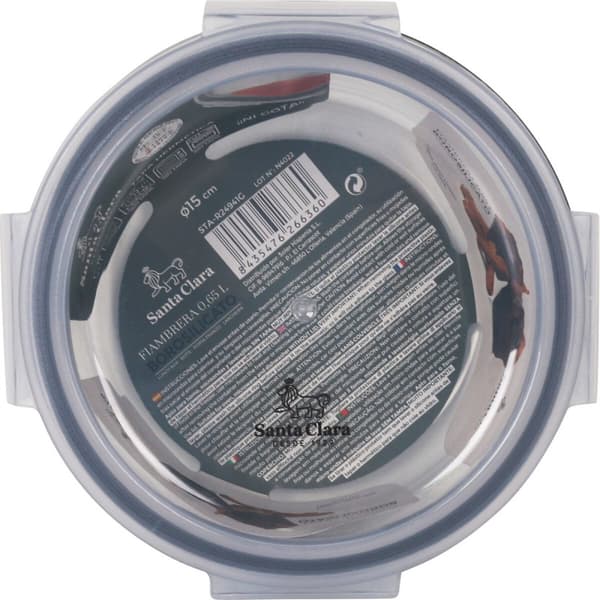 Hermetisk matlåda Santa Clara Transparent 650 ml (6 antal)