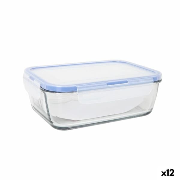 Hermetisk matlåda LAV Grå Transparent 1,2 L (12 antal)