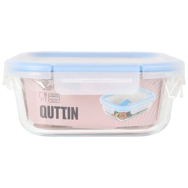 Hermetisk matlåda Quttin Boho Transparent 1,1 L (6 antal)