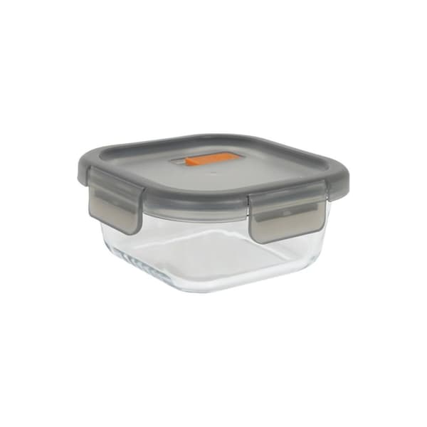 Hermetisk matlåda MasterChef Grå Transparent Fyrkantig 1,1 L (6 antal)