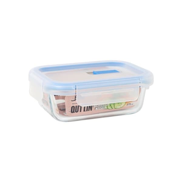 Hermetisk matlåda Quttin Transparent Rektangulär 375 ml (12 antal)