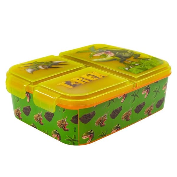 Matlåda med bestickfack Stor Dinosaur (6,7 x 16,5 x 19,5 cm)