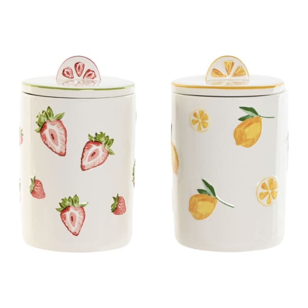 Burk Home ESPRIT Gul Röd Grön Modern Frukt (2 antal)