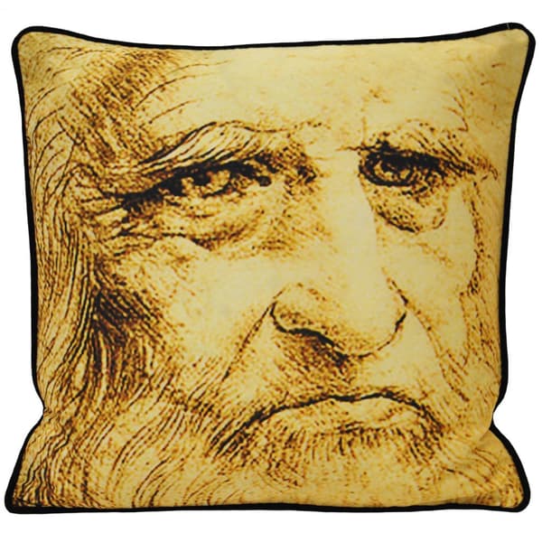 Riva Home Leonardo Self Portrait Cushion Cover Multi 45x45cm