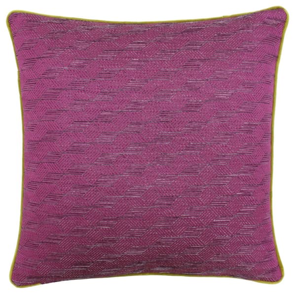 Riva Paoletti Marylebone Cushion Cover Sulphur/Fuchsia 50x50cm