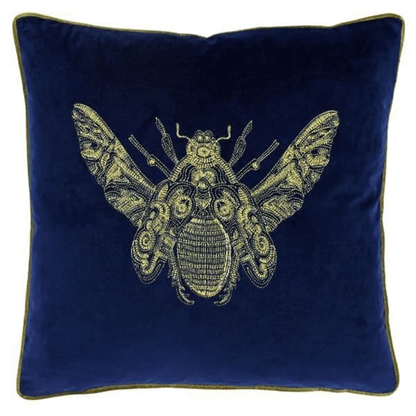 Paoletti Cerana Cushion Cover Royal Blue One Size