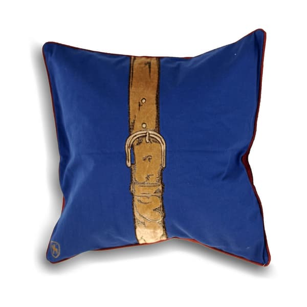 Riva Home Polo Strap Cushion Cover Blue 45x45cm