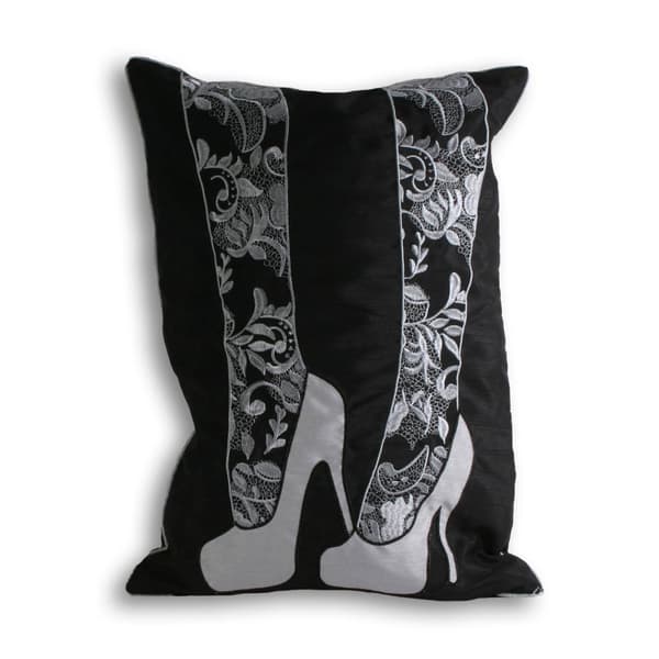 Riva Home Goody 2 Shoes Cushion Cover Black 35x50cm