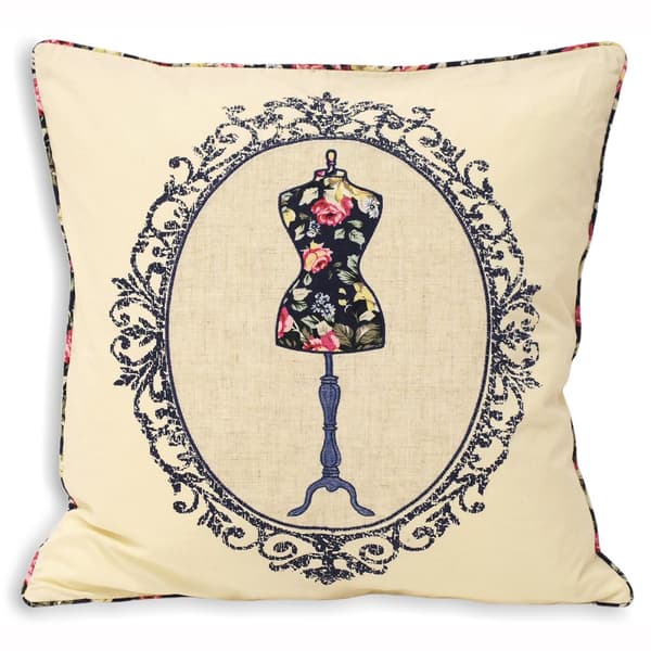 Riva Home Victoria Mannequin Cushion Cover Navy 45x45cm