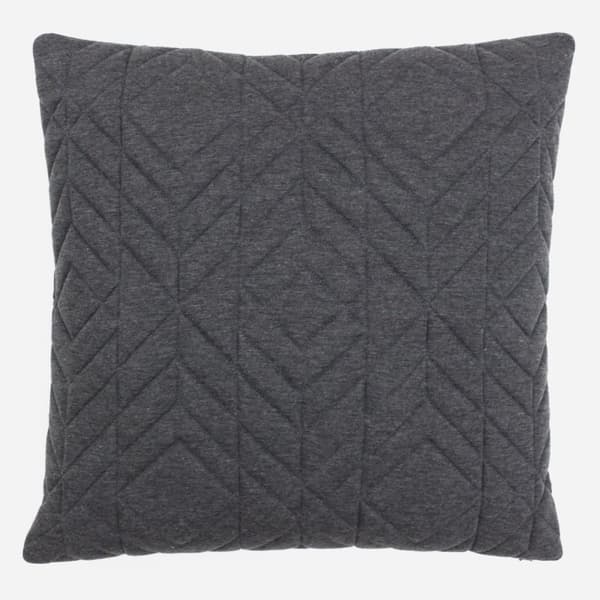 Riva Paoletti Conran Cushion Cover Charcoal 45x45cm