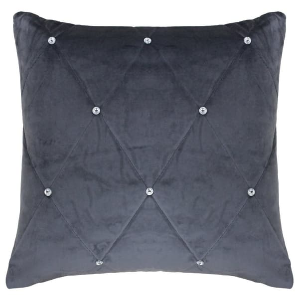 Riva Home Diamante Cushion Cover Pewter 45x45cm