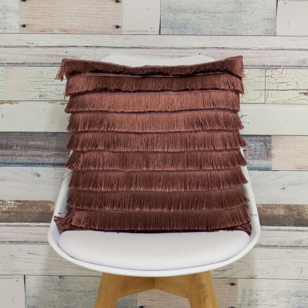 Furn Flicker Tiered Fringe Cushion Cover