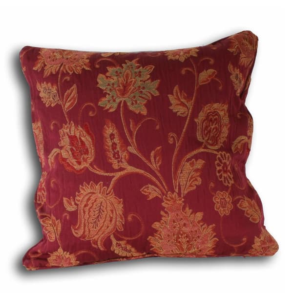 Riva Home Zurich Cushion Cover Burgundy 55x55cm