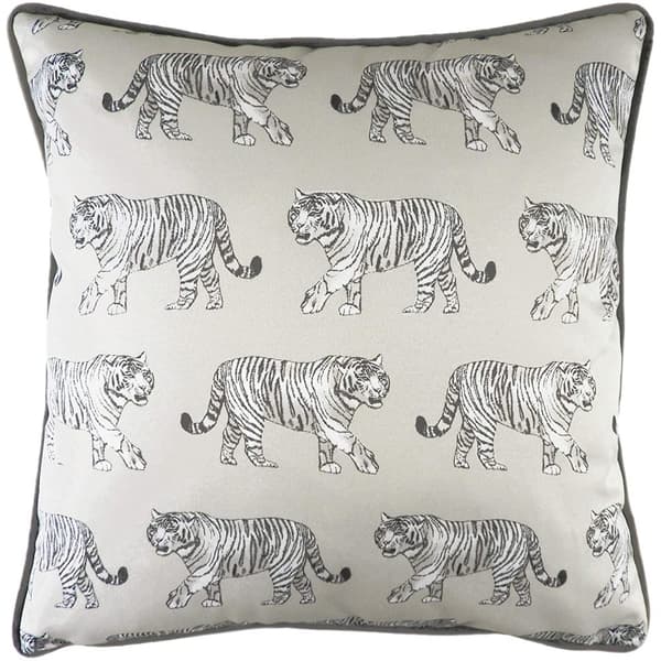 Evans Lichfield Safari Tiger pudebetræk White/Grey/Black One Size