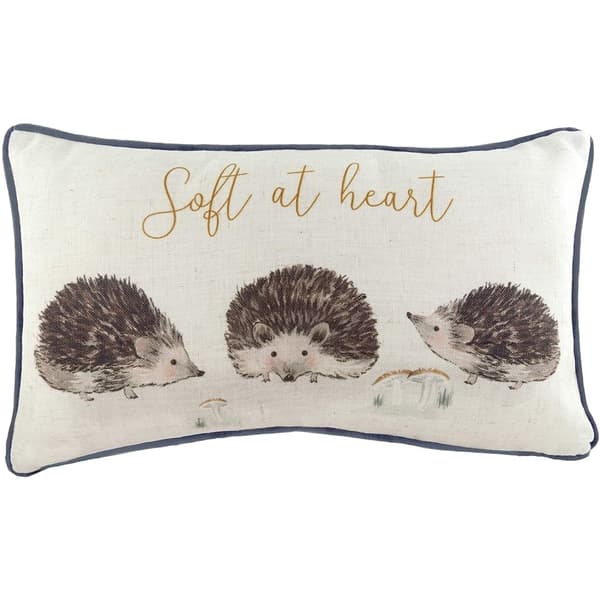 Evans Lichfield Oakwood Hedgehog kuddfodral Natural/Grey/Brown One Size