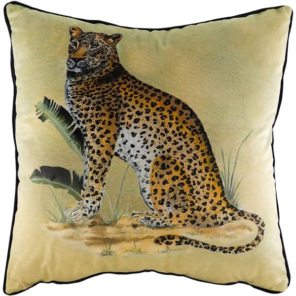 Evans Lichfield Kibale Leopard Cushion Cover Multicoloured One Size