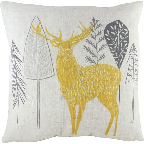 Evans Lichfield Hulder Stag kuddfodral Natural/Ochre Yellow One Size