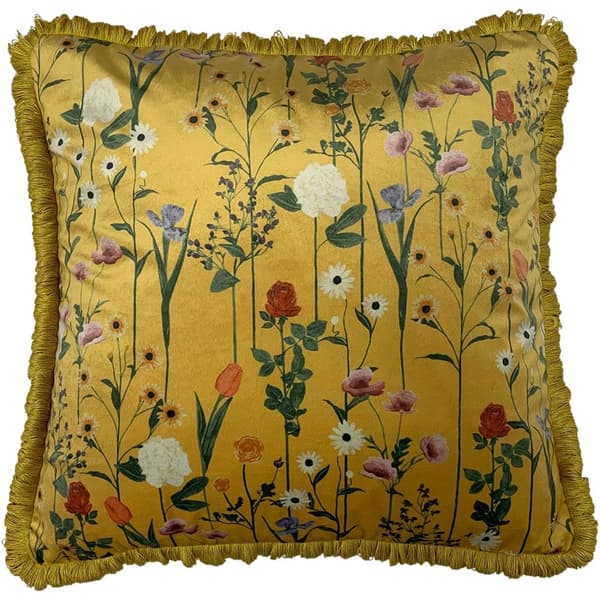 Furn Fleura Cushion Cover Ochre Yellow One Size