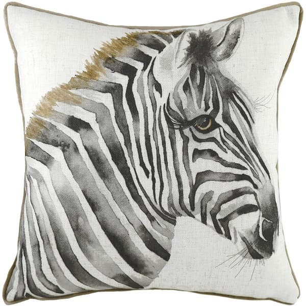 Evans Lichfield Safari Zebra kuddfodral White/Brown One Size
