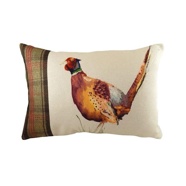Evans Lichfield Hunter Pheasant Cushion Cover Multicoloured 40cm x 60cm