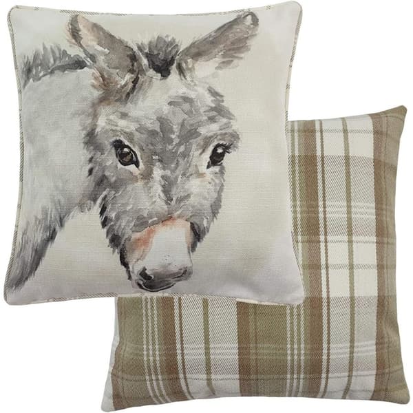 Evans Lichfield Watercolour Donkey Cushion Cover