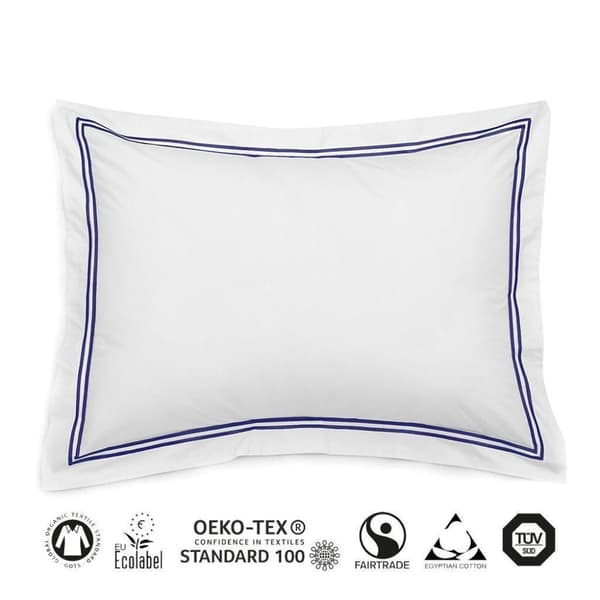 Beckasin Örngott Eko Fairtrade 600 tc Egyptisk Bomullssatin Mare 50 x 90 cm (1-pack)