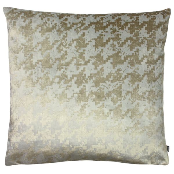 Ashley Wilde Nevado Jacquard Velvet Cushion Cover Sand/Mocha Brown 50cm x 50cm