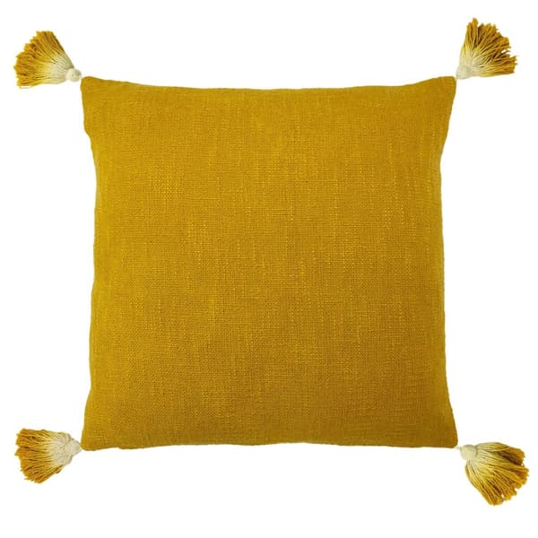 Furn Eden Slub kuddfodral Ochre Yellow 45cm x 45cm