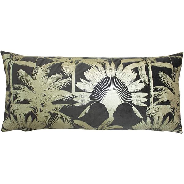 Paoletti Malaysian Palm Foil Printed Cushion Cover