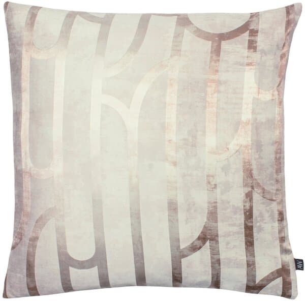 Ashley Wilde Meyer kuddfodral Quartz Grey/Powder Pink 50cm x 50cm