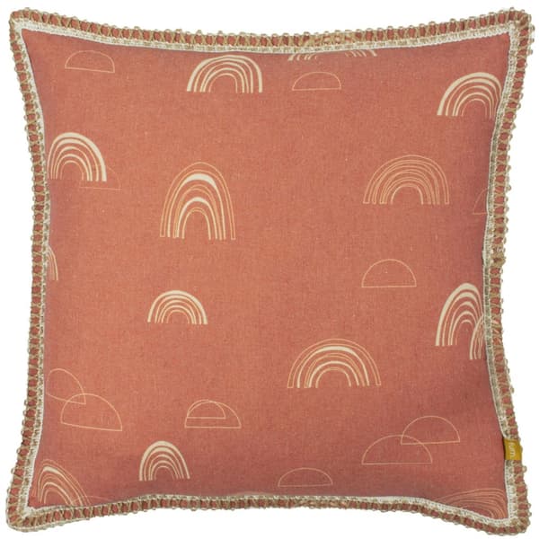 Furn Rain Shadow Cushion Cover Red Clay/Cream One Size