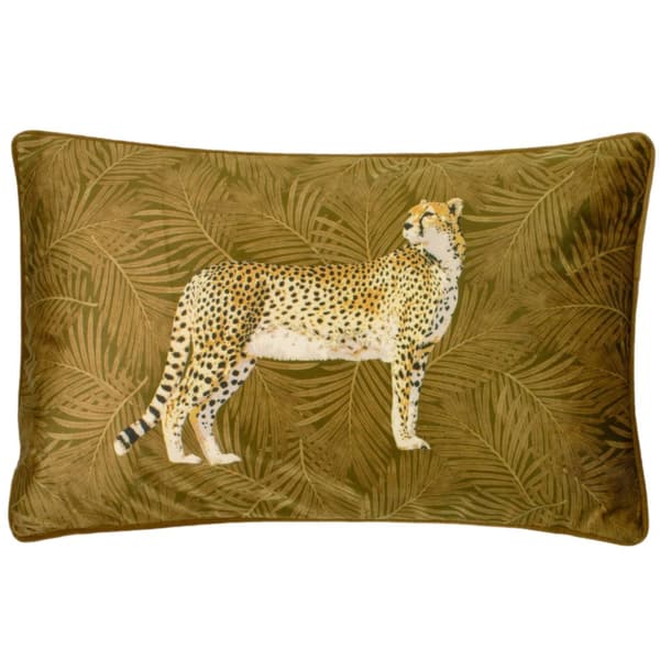 Paoletti Cheetah Forest Cushion Cover Gold One Size