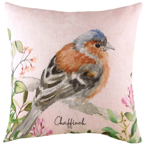Evans Lichfield Pudebetræk med bogfinke Multicoloured 43cm x 43cm