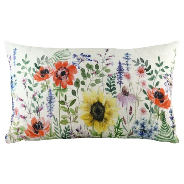 Evans Lichfield Emma Wild Flowers kuddfodral Multicoloured 30cm x 50cm