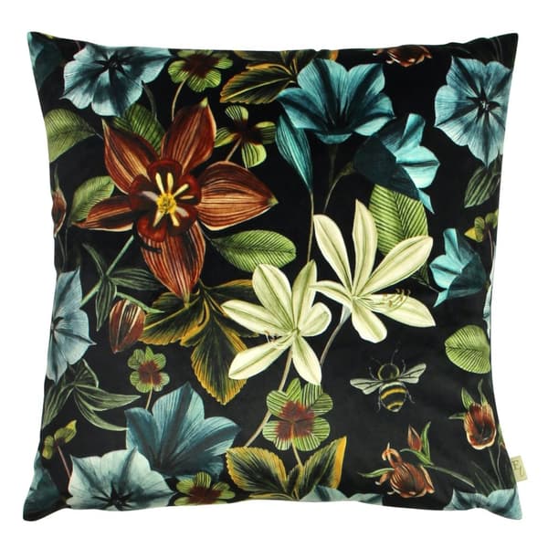 Evans Lichfield Midnight Garden Aquilegia Cushion Cover