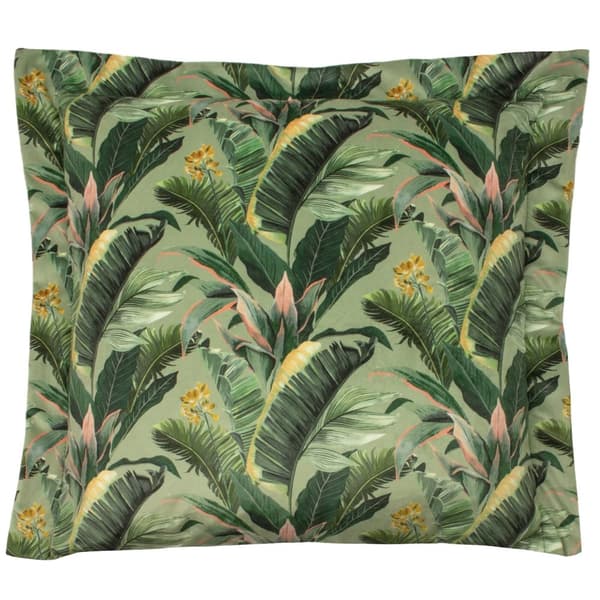 Evans Lichfield Manyara Leaves kuddfodral Green 50cm x 50cm