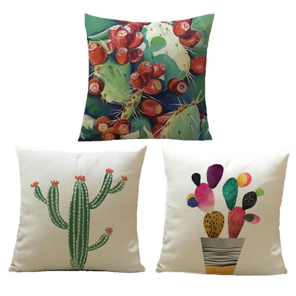 Tropical Plant Cactus Pellavatyynynpäällinen Sohva Auton tyynynpäällinen Kodinsisustus