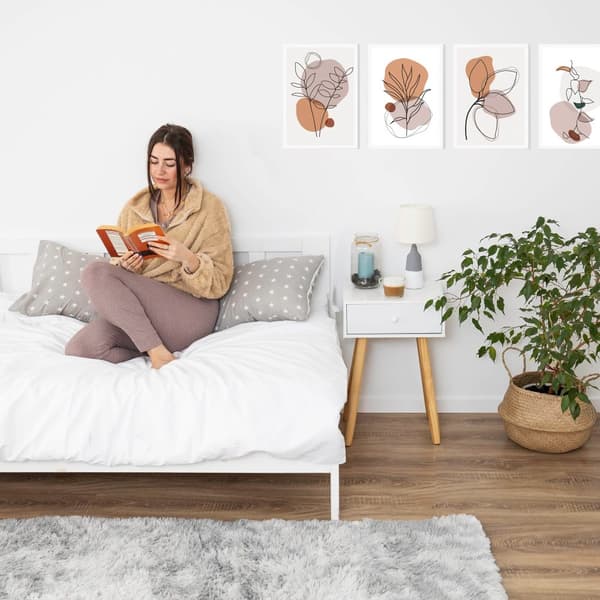 Side sleeper kuddfodral bomull 40 x 145 cm - Kuddfodral för avlång bomullskudde Vita stjärnor på grått