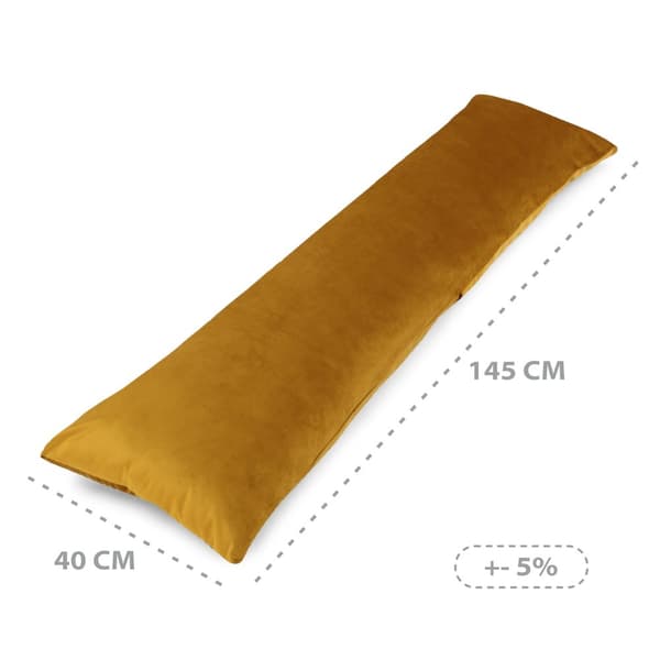 Sivuvuode tyynynpäällinen Velvet 40 x 145 cm - Tyynynpäällinen pitkänomainen tyynysinappi
