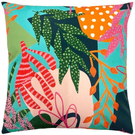 Furn Coralina Floral Outdoor Cushion Cover Multicoloured One Size