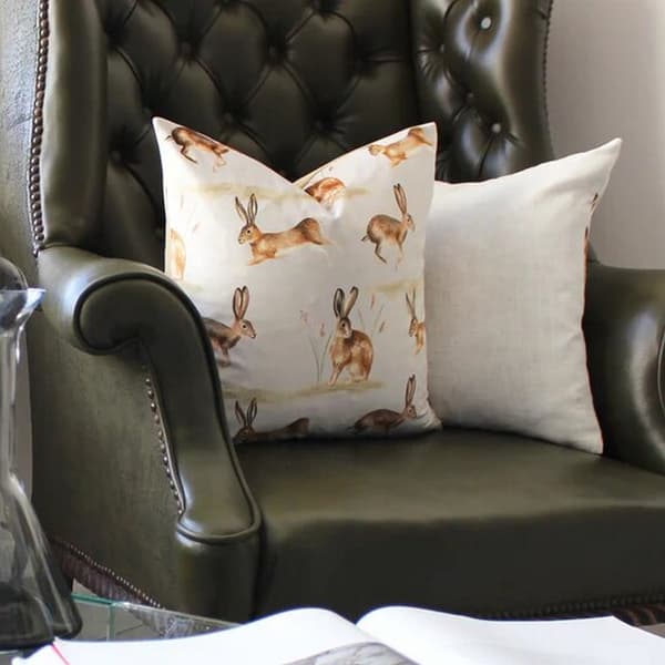Evans Lichfield Country Hare Cushion Cover