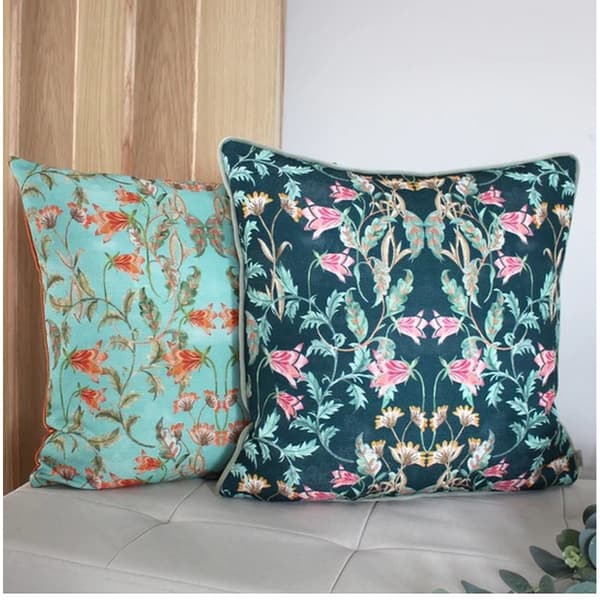 Evans Lichfield Heritage Bellflowers Cushion Cover