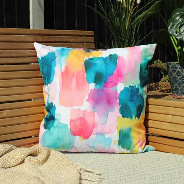 Evans Lichfield Watercolour Outdoor Cushion Cover