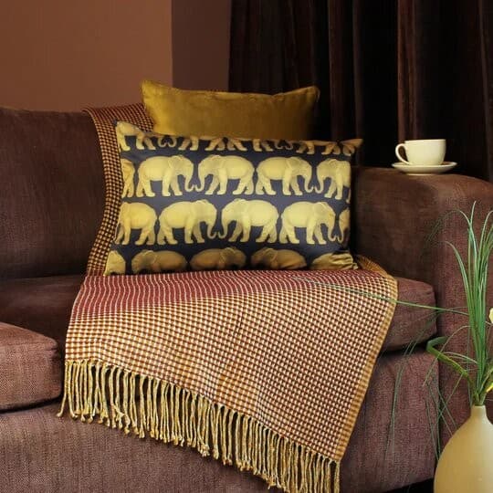 Paoletti Parade Elephant Cushion Cover