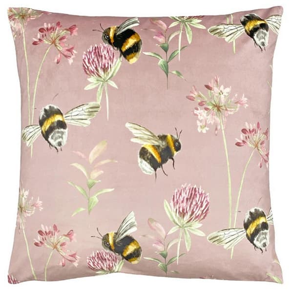 Evans Lichfield Country Bumblebee Cushion Cover Heather One Size