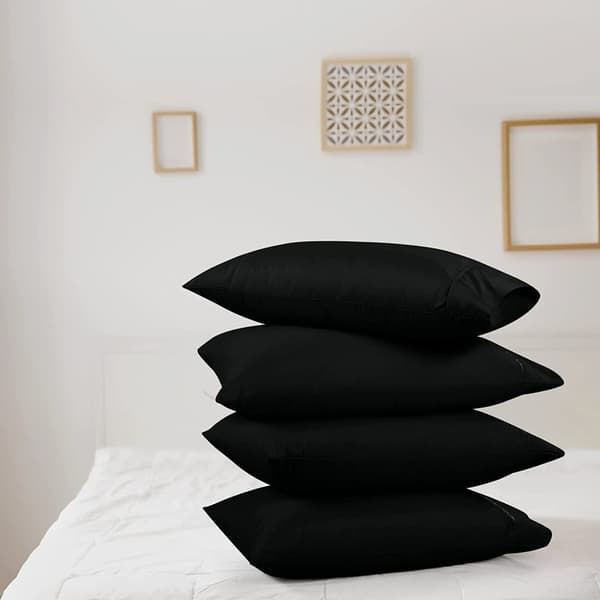 Örngott Svart Mikrofiber 4-pack UTOPIA BEDDING